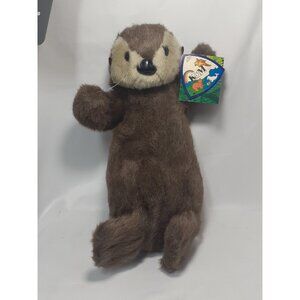 K&M International Sea Otter Brown Plush Stuffed Animal ~16" Toy, Puppet